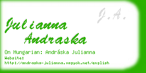julianna andraska business card