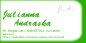 julianna andraska business card